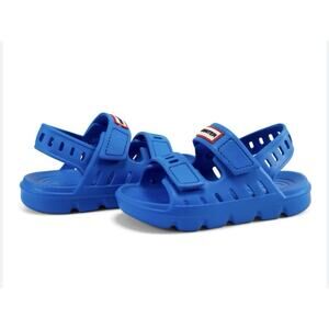Hunter Little Kids Dottie Slingback Casual Flat Sandals Blue Size 7